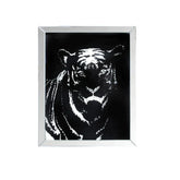 Nevina Mirrored & Faux Crystal Tiger Wall Art Model 97319 By ACME Furniture